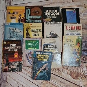 Vintage‎ 13 Science Fiction Lot Of 13 Books